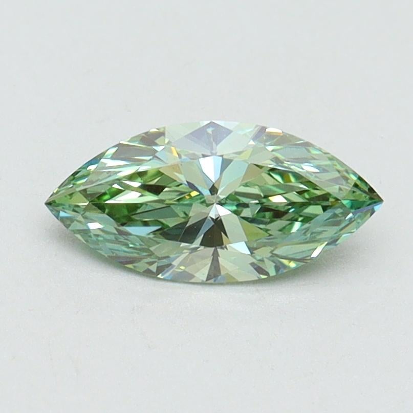 0.60 Ct. Fancy Vivid Green Marquise Lab Grown Diamond