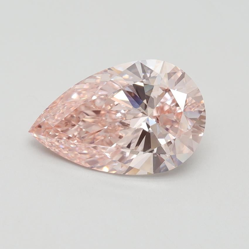 4.17 Ct. Fancy Vivid Pink Pear Lab Grown Diamond