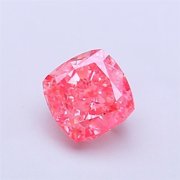 1.02 Ct. Fancy Vivid Pink Cushion Lab Grown Diamond