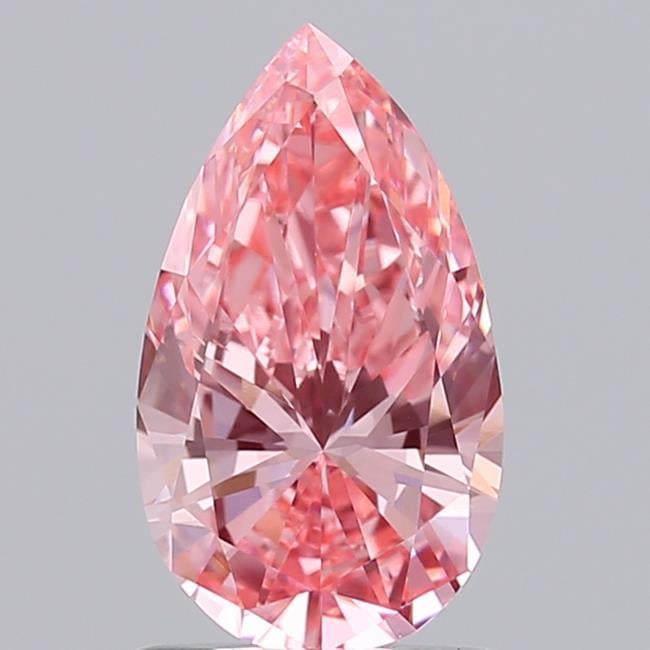 1.01 Ct. Fancy Vivid Pink Pear Lab Grown Diamond