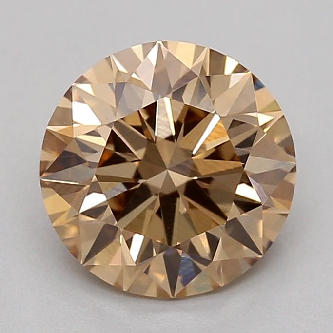 1.01 Ct. Light  Brown Round Lab Grown Diamond