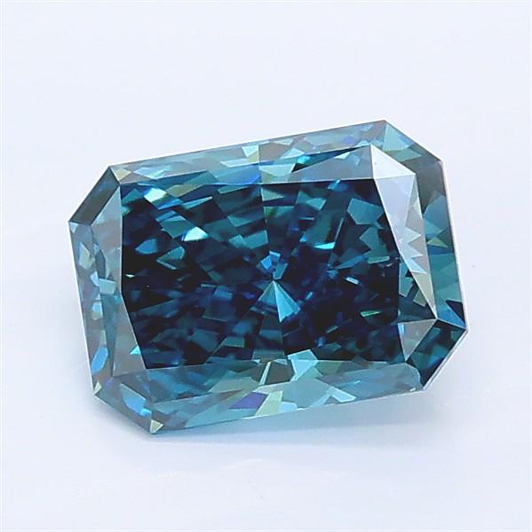 1.09 Ct. Fancy Deep Blue Radiant Lab Grown Diamond
