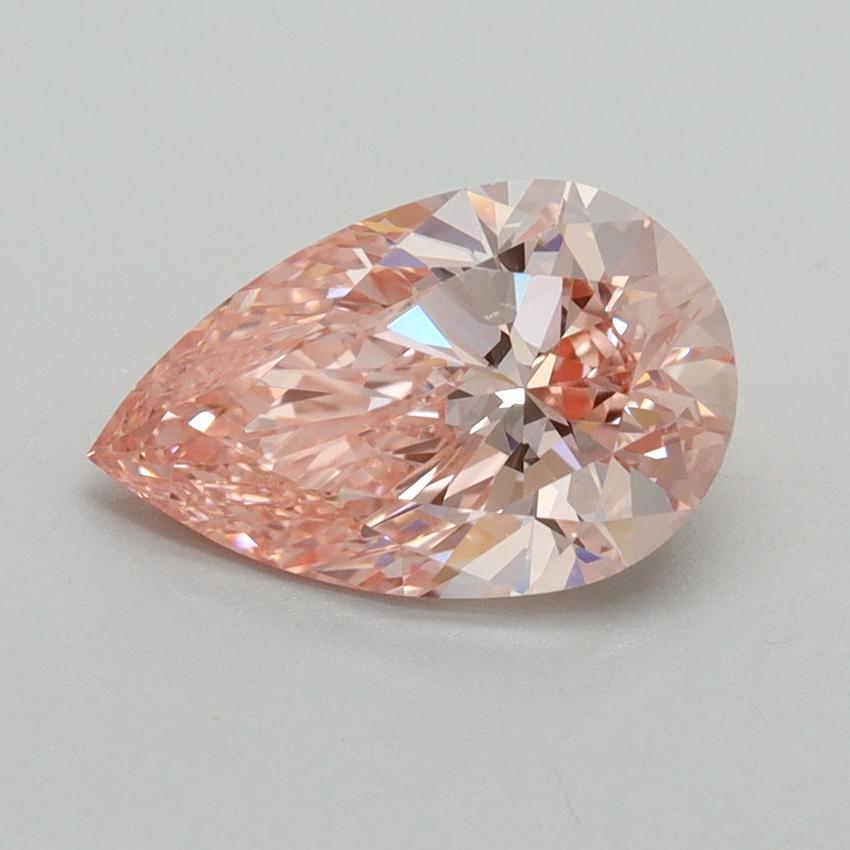 1.59 Ct. Fancy Vivid Pink Pear Lab Grown Diamond