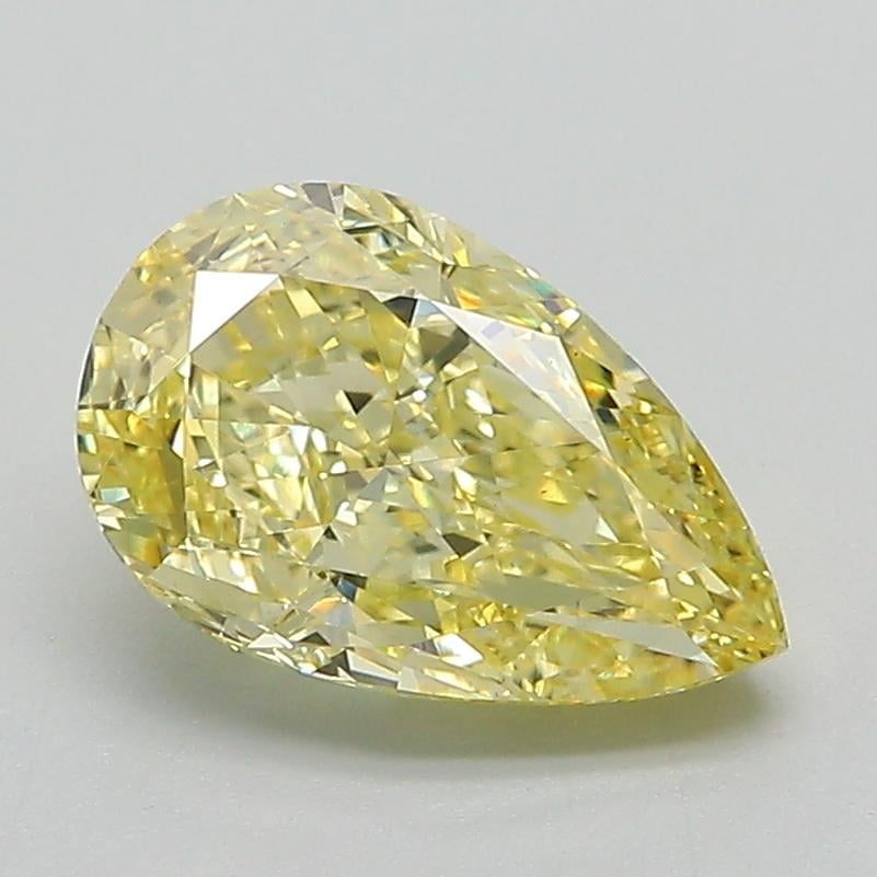 1.78 Ct. Fancy Intense Yellow Pear Lab Grown Diamond