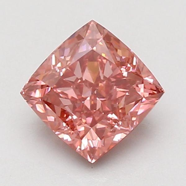 1.58 Ct. Fancy Vivid Pink Cushion Lab Grown Diamond