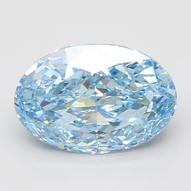 2.02 Ct. Fancy Vivid Blue Oval Lab Grown Diamond