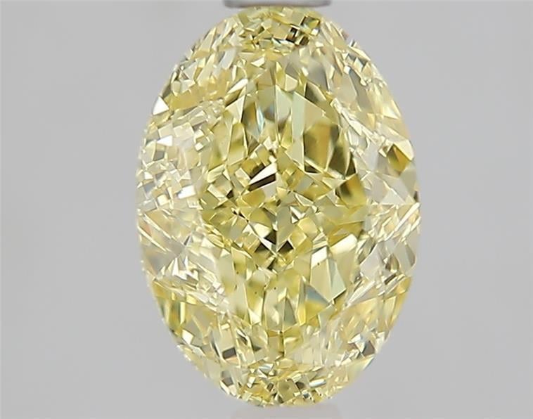 1.53 Ct. Fancy Intense  Yellow Oval Lab Grown Diamond