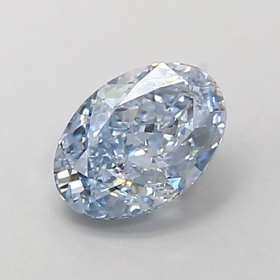 1.00 Ct. Fancy Intense Blue Oval Lab Grown Diamond