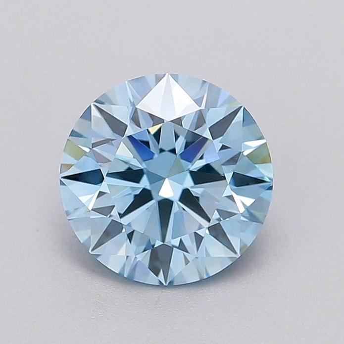 1.54 Ct. Fancy Vivid  Blue Round Lab Grown Diamond