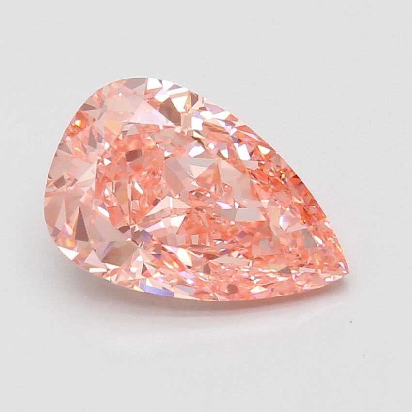 5.02 Ct. Fancy Vivid Pink Pear Lab Grown Diamond