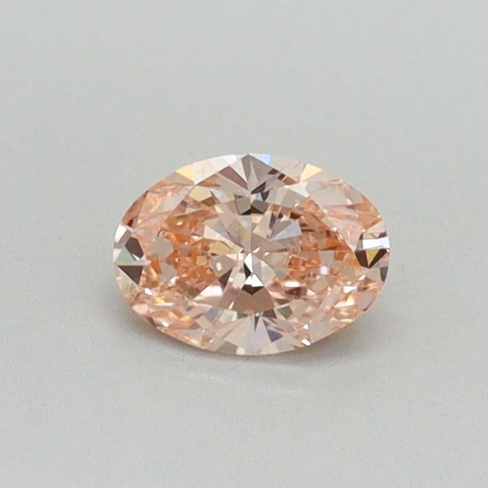 0.31 Ct. Fancy Vivid Pink Oval Lab Grown Diamond