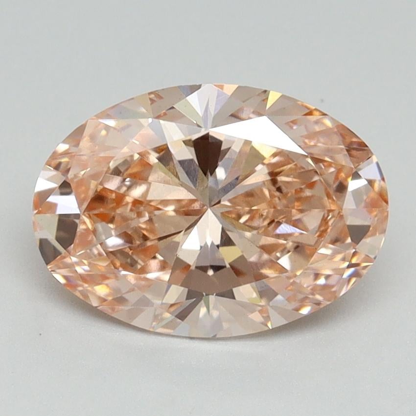 2.07 Ct. Fancy Intense Pink Oval Lab Grown Diamond