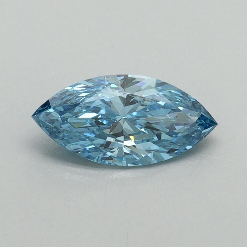 0.61 Ct. Fancy Vivid Blue Marquise Lab Grown Diamond