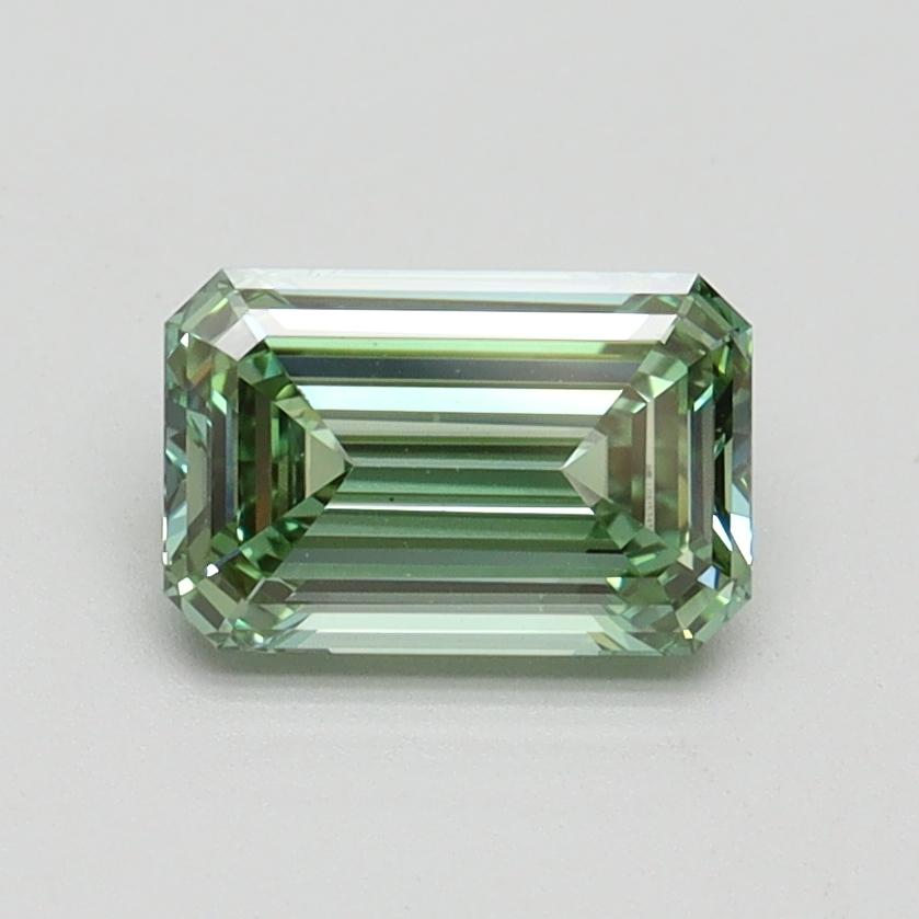 1.01 Ct. Fancy Vivid Green Emerald Lab Grown Diamond