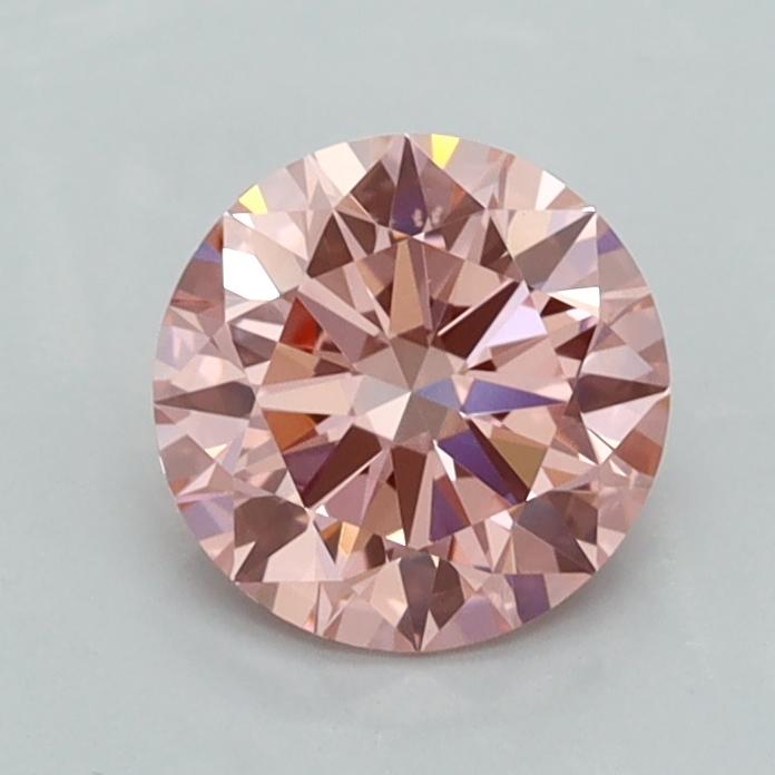 1.00 Ct. Fancy Vivid  Pink Round Lab Grown Diamond