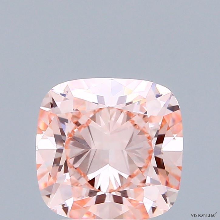 2.00 Ct. Fancy Intense  Pink Cushion Lab Grown Diamond