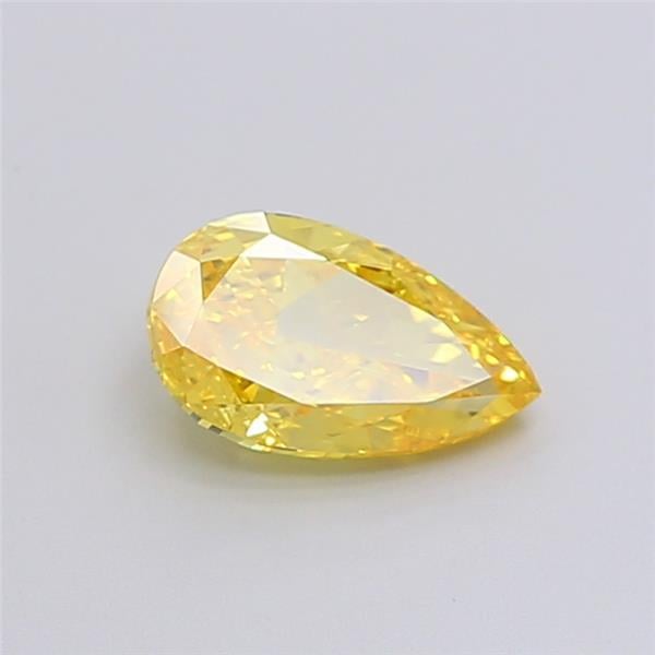 1.05 Ct. Fancy Vivid  Yellow Pear Lab Grown Diamond