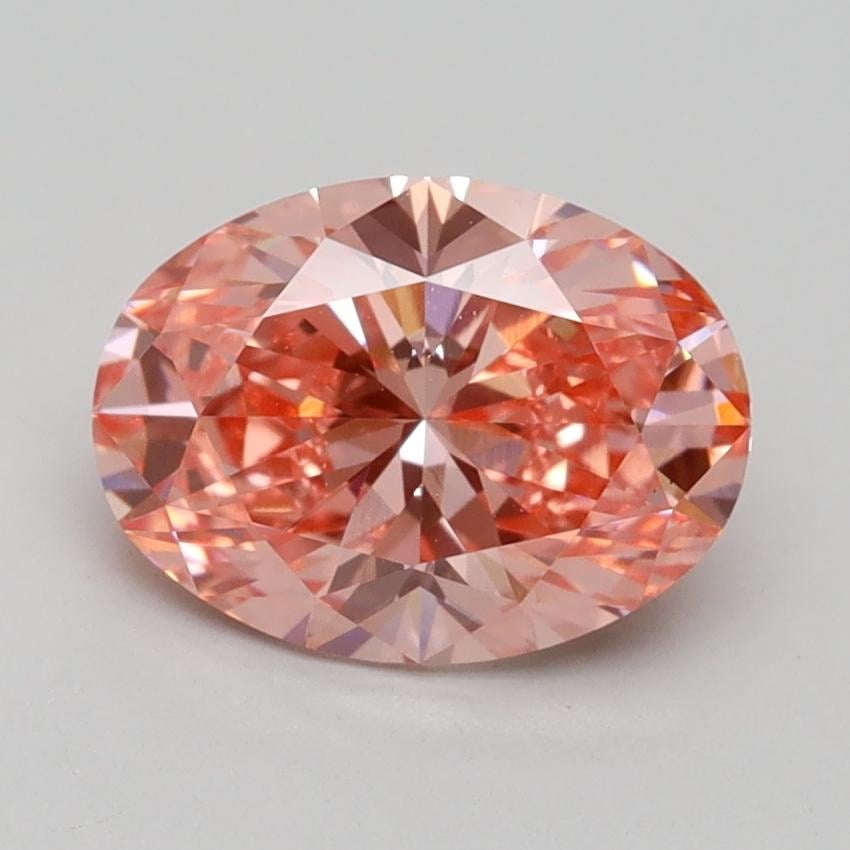 1.81 Ct. Fancy Vivid Pink Oval Lab Grown Diamond