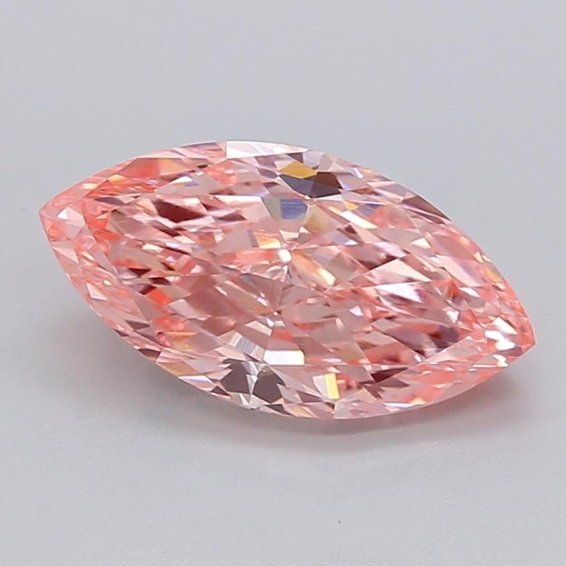 3.13 Ct. Fancy Vivid  Pink Marquise Lab Grown Diamond