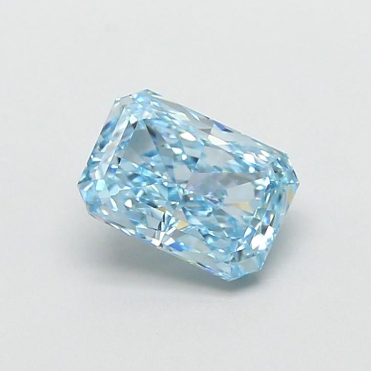 1.02 Ct. Fancy Vivid  Blue Radiant Lab Grown Diamond