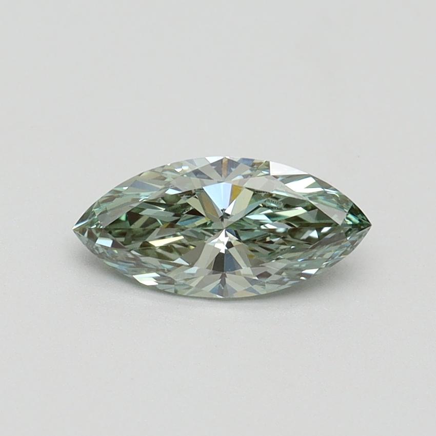 0.61 Ct. Fancy Intense Green Marquise Lab Grown Diamond