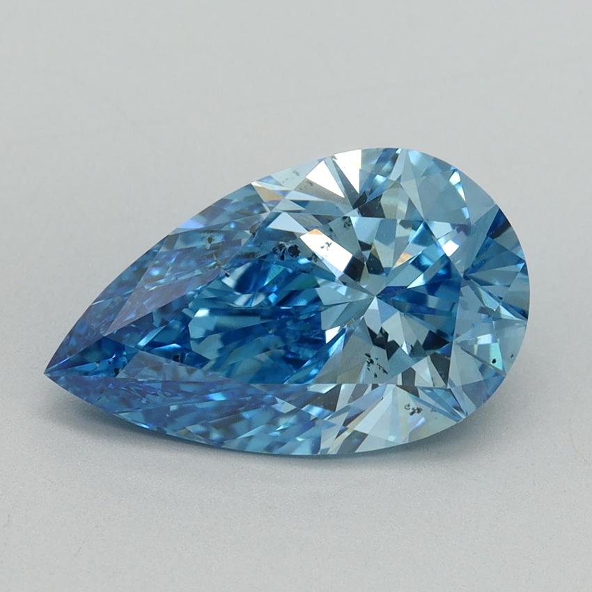3.00 Ct. Fancy Vivid Blue Pear Lab Grown Diamond