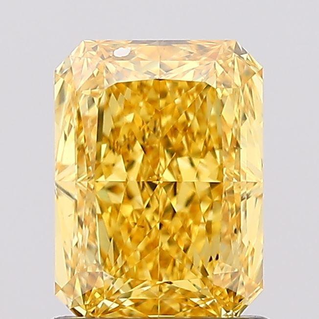 1.22 Ct. Fancy Vivid Yellow Radiant Lab Grown Diamond