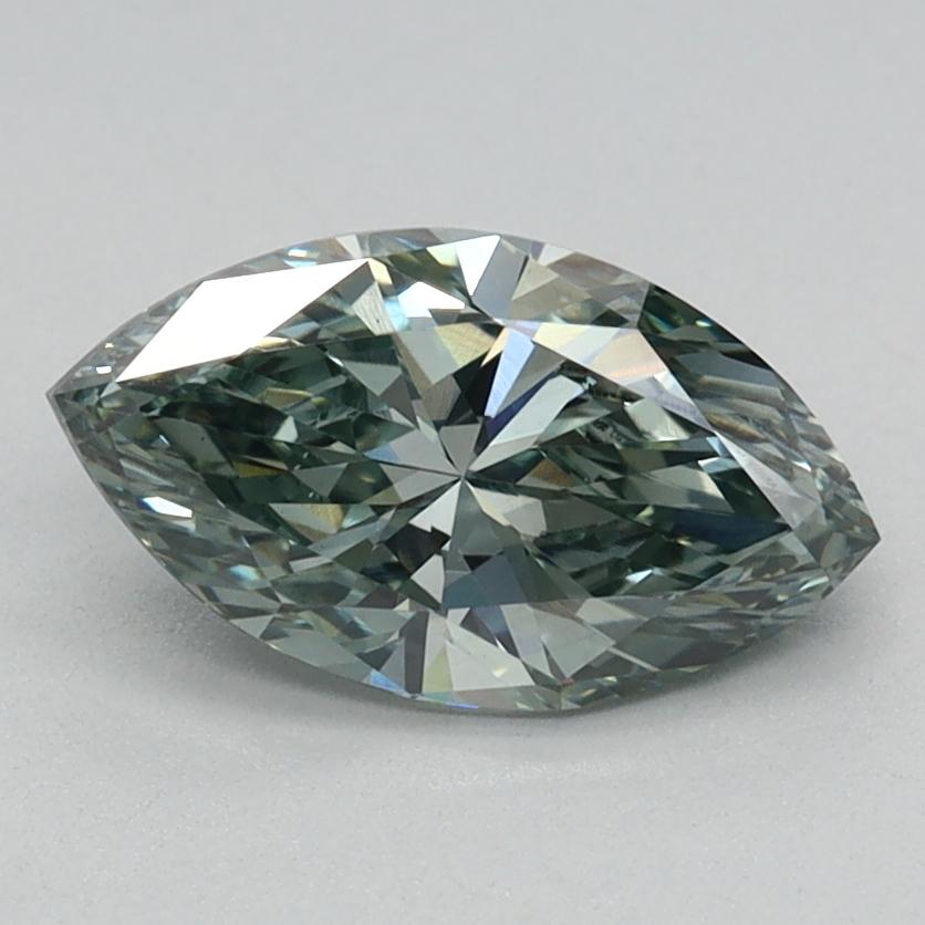 0.86 Ct. Fancy Intense Green Marquise Lab Grown Diamond