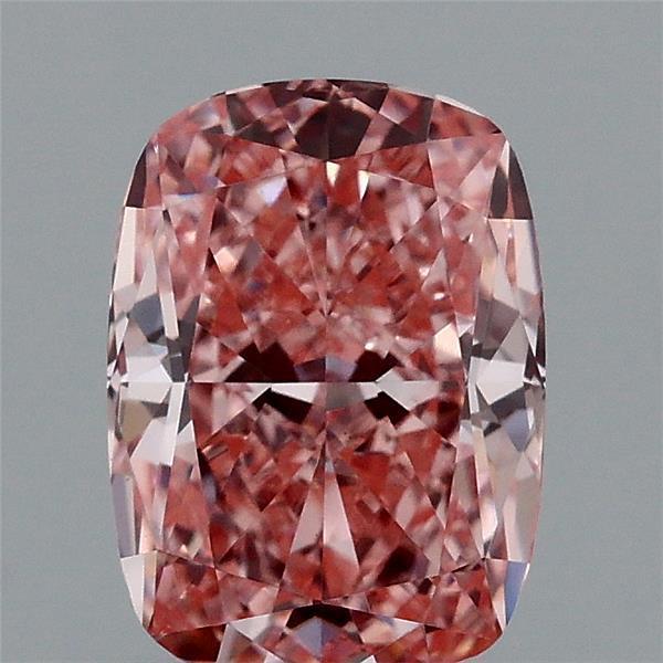 1.05 Ct. Fancy Vivid Pink Cushion Lab Grown Diamond