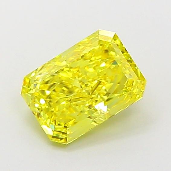 1.63 Ct. Fancy Vivid  Yellow Radiant Lab Grown Diamond