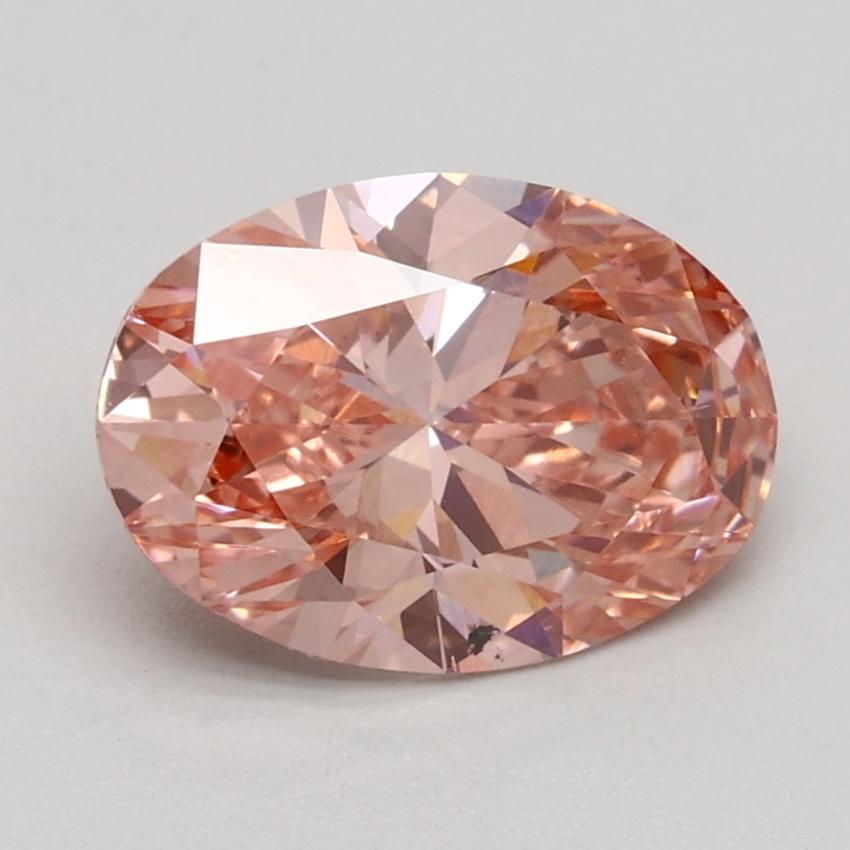 1.31 Ct. Fancy Intense Pink Oval Lab Grown Diamond