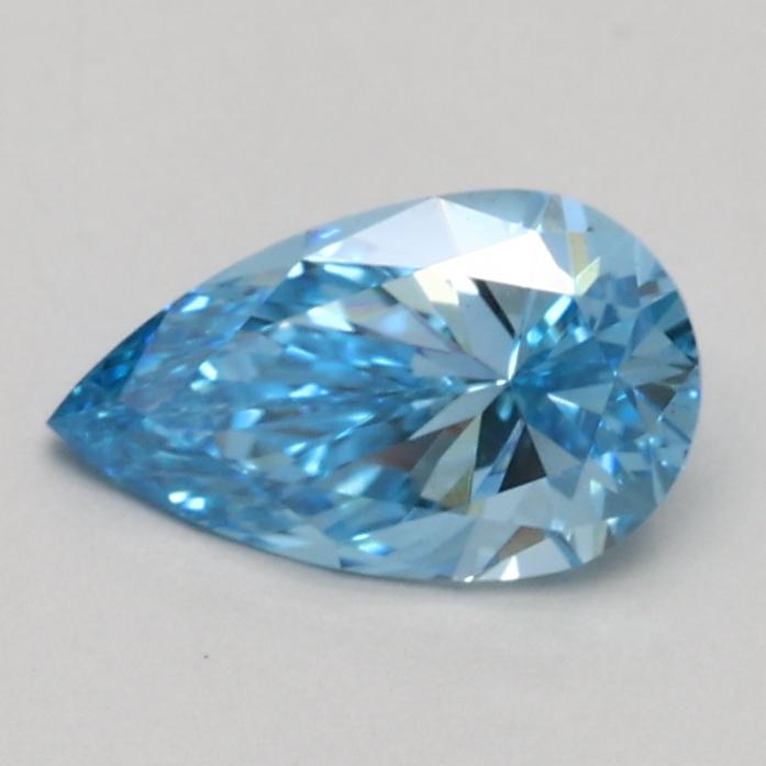 0.52 Ct. Fancy Vivid Blue Pear Lab Grown Diamond