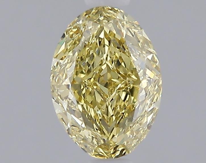 1.08 Ct. Fancy Intense  Yellow Oval Lab Grown Diamond