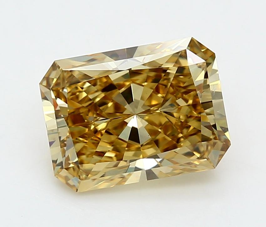 3.04 Ct. Fancy Intense  Yellow Radiant Lab Grown Diamond
