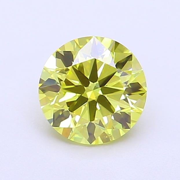 1.00 Ct. Fancy Intense  Yellow Round Lab Grown Diamond