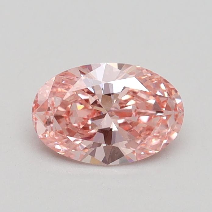 0.52 Ct. Fancy Intense Pink Oval Lab Grown Diamond