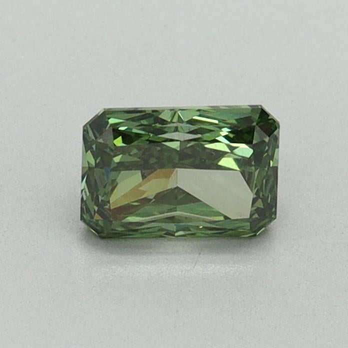 0.50 Ct. Fancy Vivid Green Radiant Lab Grown Diamond