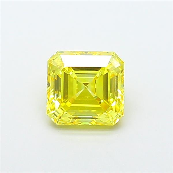1.34 Ct. Fancy Vivid Yellow Asscher Lab Grown Diamond