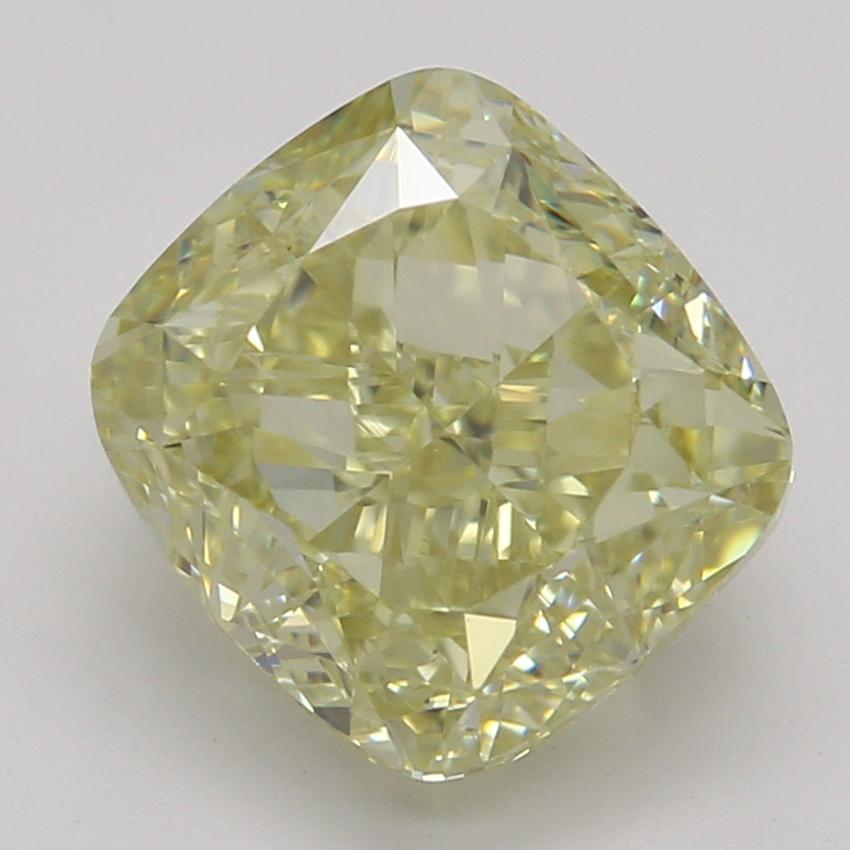 2.03 Ct. Fancy Light Brownish Greenish Yellow Cushion Diamond