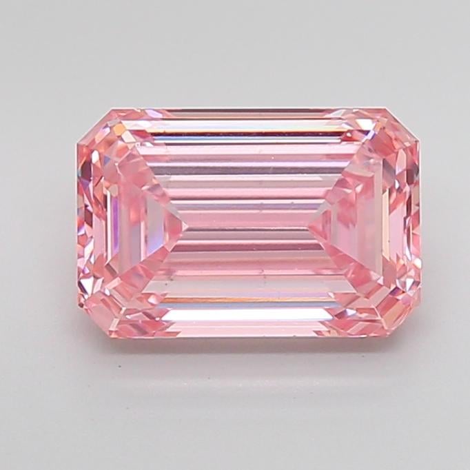 3.79 Ct. Fancy Pink Emerald Lab Grown Diamond