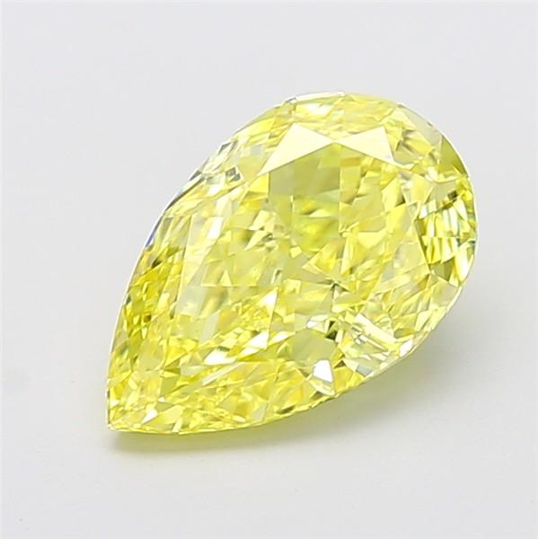2.86 Ct. Fancy Intense Yellow Pear Lab Grown Diamond