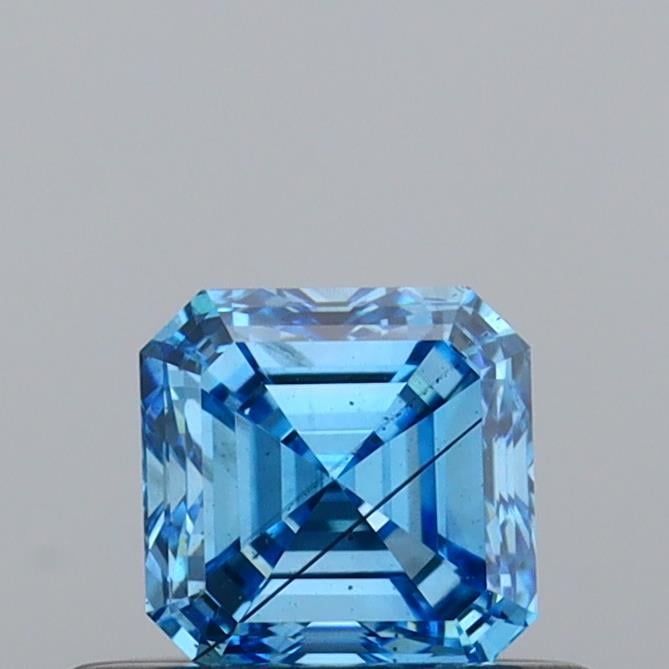 0.49 Ct. Fancy Vivid Blue Asscher Lab Grown Diamond