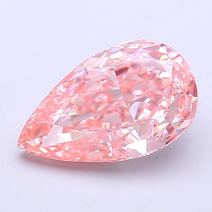 2.55 Ct. Fancy Intense Pink Pear Lab Grown Diamond