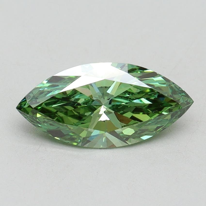 1.00 Ct. Fancy Vivid Green Marquise Lab Grown Diamond