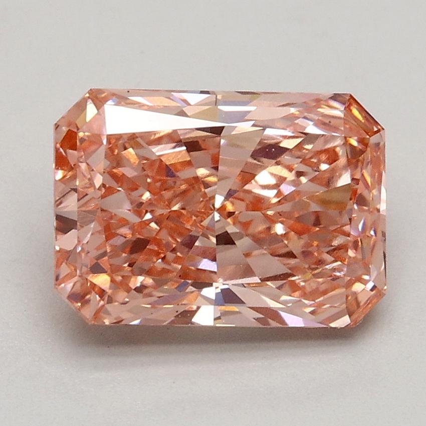 1.66 Ct. Fancy Intense Pink Radiant Lab Grown Diamond