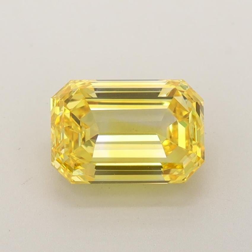 1.60 Ct. Fancy Vivid Yellow Emerald Lab Grown Diamond