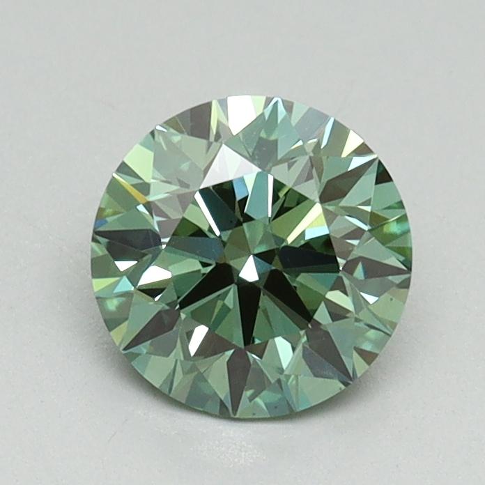 0.93 Ct. Fancy Vivid Green Round Lab Grown Diamond