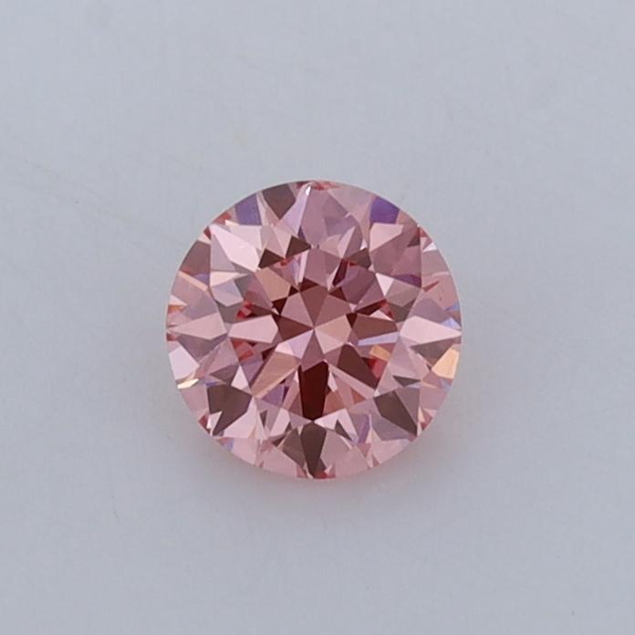 0.41 Ct. Fancy Vivid  Pink Round Lab Grown Diamond