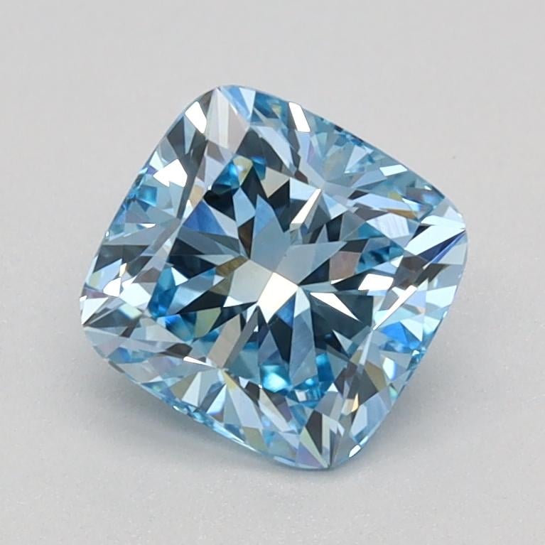 1.05 Ct. Fancy Vivid Blue Cushion Lab Grown Diamond