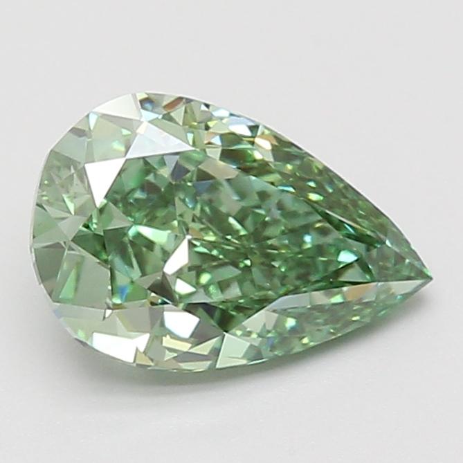 2.06 Ct. Fancy Vivid Green Pear Lab Grown Diamond
